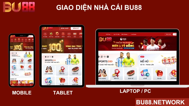 giao diện nhà cái bu88 tuyệt đẹp